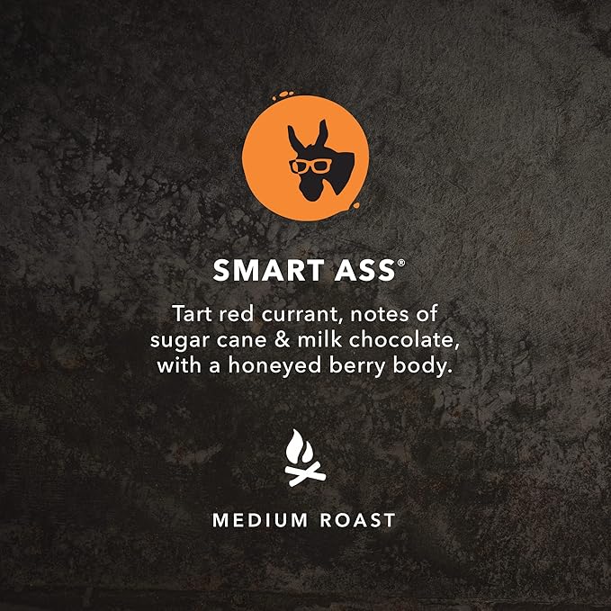 Kicking Horse Coffee Smart Ass Medium Roast Whole Bean 2.2 Pound - Certified Organic Fairtrade Kosher Coffee