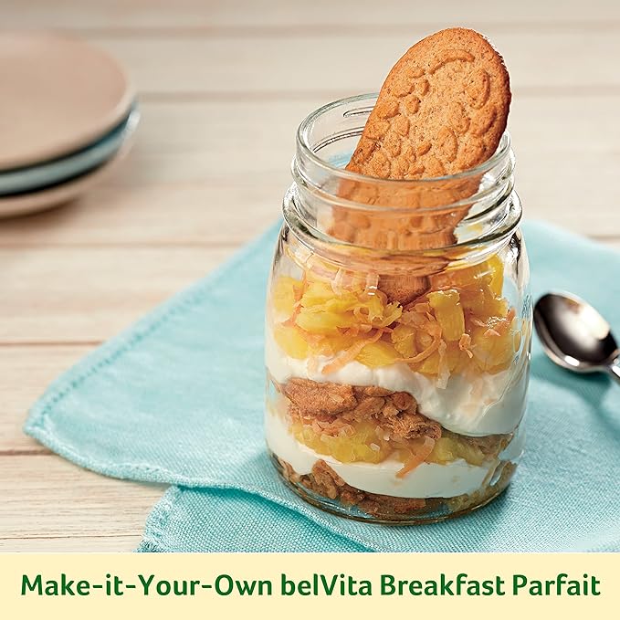 belVita Breakfast Bars Biscuits Golden Oat 30 Total Packs 6 Boxes (4 Biscuits Per Pack)
