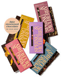 Spring &amp Mulberry Date-Sweetened Chocolate – 5-Bar Hand-Topped Variety Pack Flavors with Fruits Nuts Spices &amp Essential Oils for the Perfect Treat
