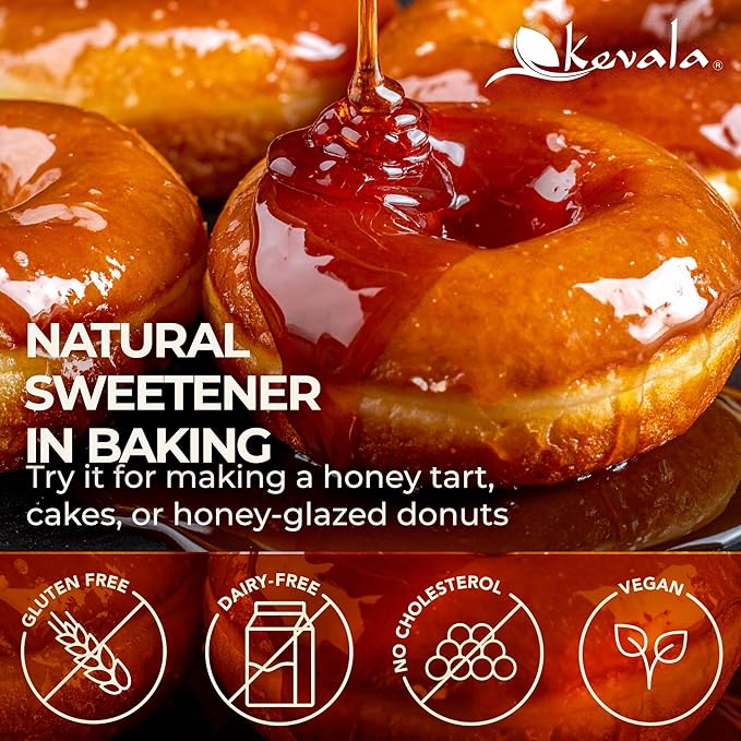 Kevala Organic Raw Oaxaca Honey - Naturally Nutritious Golden Honey Packed with Vitamins and Antioxidants Pure Sweetener for Meals and Drinks With No Pesticides or Other Additives 3 lb