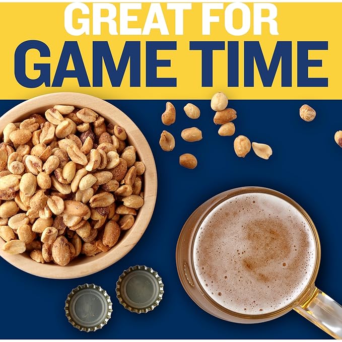 PLANTERS Unsalted Dry Roasted Peanuts 16 oz (12-Pack)