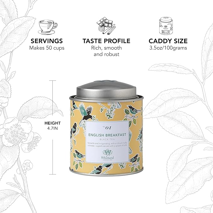 Whittard of Chelsea Tea English Breakfast (140g Loose Leaf Tin)