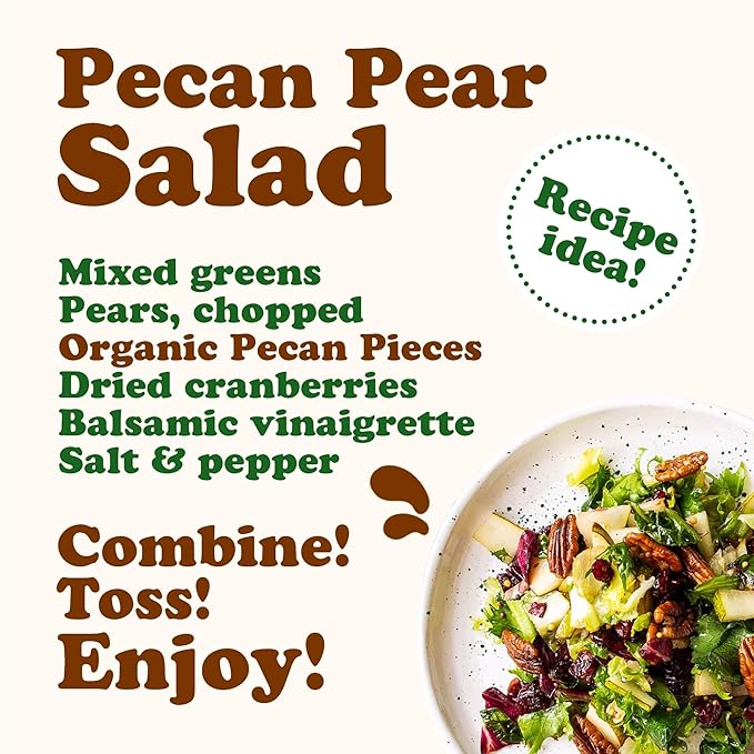 Food to Live Organic Pecan Pieces 9 Pounds – Raw Chopped Pecans Non-GMO Unsalted Unroasted Kosher Shelled Vegan Keto Sirtfood Bulk. Good Source of Iron and Calcium. Best for Baking.