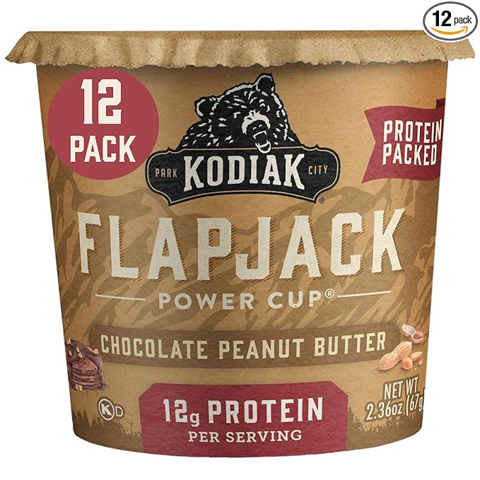 Kodiak Cakes Pancake On the Go Chocolate Peanut Butter 2.5 Ounce (Pack of 12)