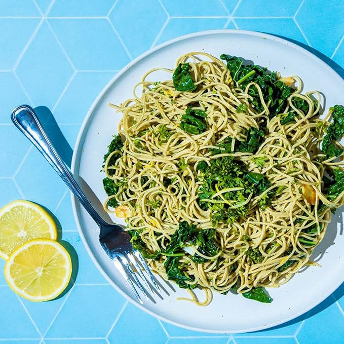 Explore Cuisine Organic Edamame Spaghetti - 8 oz Pack of 4 - Easy-to-Make Pasta - High in Plant-Based Protein - Non-GMO Gluten Free Vegan Kosher - 16 Total Servings