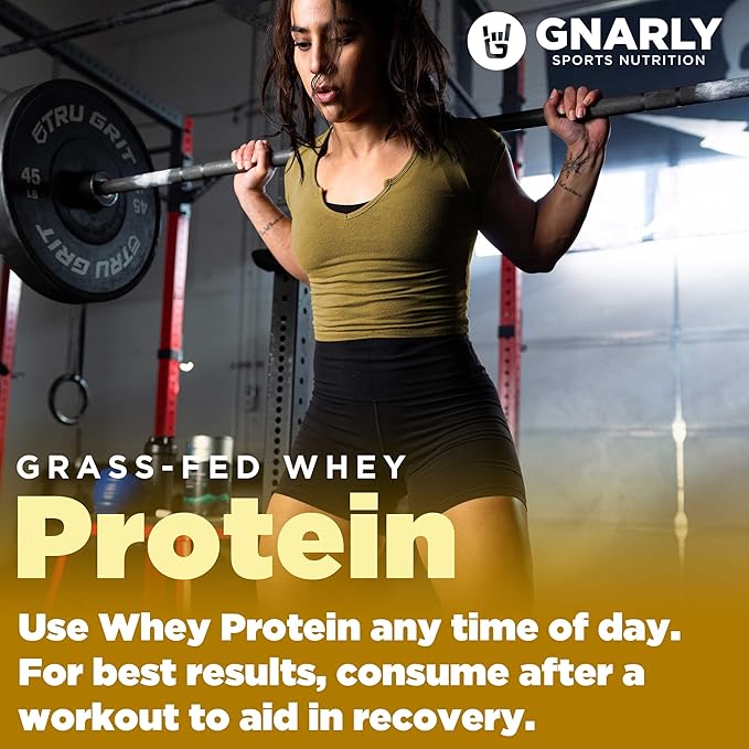 Gnarly Nutrition Gnarly Whey Grass-Fed Protein Supplement Chocolate (32.0oz) BCAAs Fruit Punch (10.58oz)