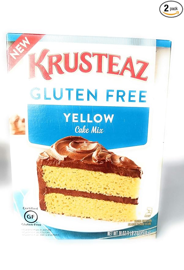 Krusteaz Gluten Free Yellow Cake Mix 18 Ounce Pack Of 2