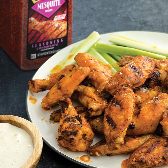 McCormick Grill Mates Mesquite Seasoning 24 oz (Pack of 6) - Six 24 Ounce Containers of Mesquite BBQ Spice Versatile Use in Marinades Meats Dressings and More