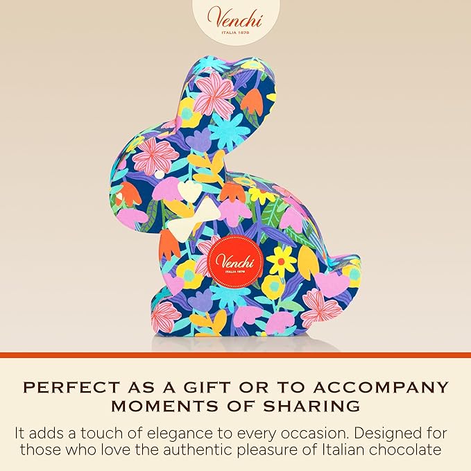 Venchi - Spring Bunny Gift Box with Assorted Chocolates Venchi Spring Collection 5.04 Oz Gluten Free Gift Idea