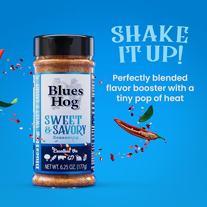 Blues Hog Seasonings BBQ Box – Original Bold &amp Beefy &amp Sweet &amp Savory Variety Pack – All‑Natural Dry Rub Gift Set Gluten‑Free Made in the USA
