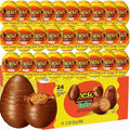 ReesePeanut Butter Creme Eggs Candy Bulk 24 Count 3D 1.2 oz. Milk Chocolate Peanut Butter Creme Eggs Individually Wrapped Chocolate Eggs for Easter Baskets Egg Hunts