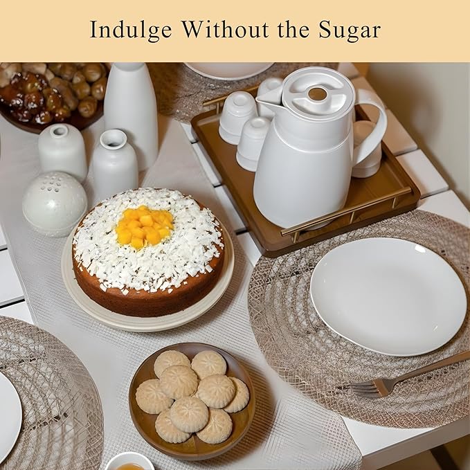 ANDY ANAND CHOCOLATIER Sugar Free Dunked Mango Coconut Cake Enjoy the Amazing Taste of a Classic Cake Without the Sugar Dunked in Fresh Puree Traditional Recipe and Perfect for Guilt Free Celebrati