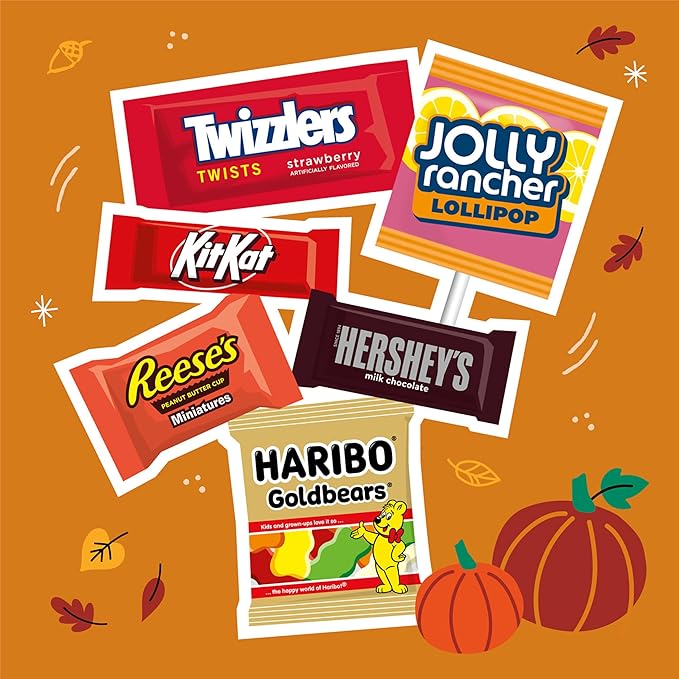 Hershey Miniatures Assorted Flavored Halloween Candy Bulk Bag 97.96 oz (330 Pieces)