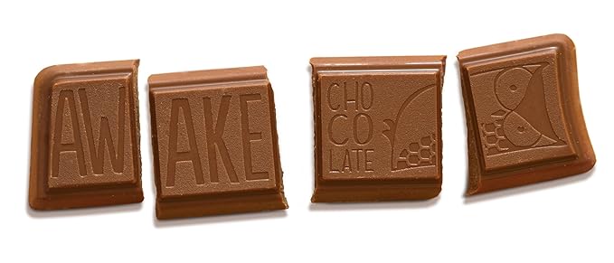 Awake Caffeinated Chocolate Energy Bar Milk Chocolate Energy Bar 1 Bar Equals 1 Cup of Coffee 24 Bars (37.2 oz)
