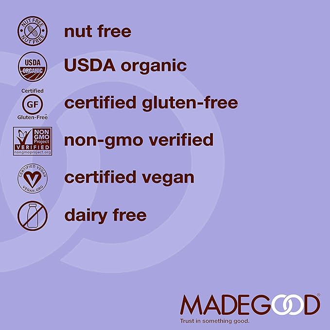 MadeGood Mixed Berry Granola Minis USDA Certified Organic Gluten Free &amp Non-GMO 3.5 Oz (Pack of 6)