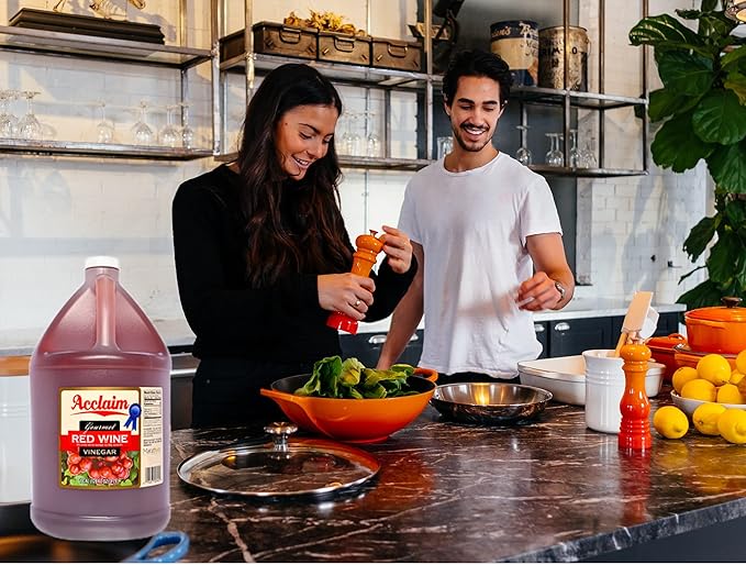 Acclaim Gourmet Red Wine Vinegar 128 Ounces (1 Gallon) - 5% Acidity