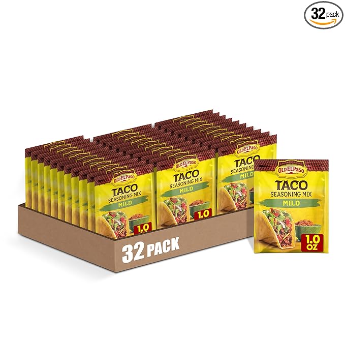 Old El Paso Mild Taco Seasoning Mix Gluten Free 1 oz (Pack of 32)