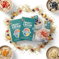 Instant Oatmeal Variety Pack Fruit &amp Cream 40 Packets 4 Flavors: Strawberries Bananas Peaches Blueberries Cream 1.05 oz Single Serve (2 Pack)