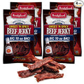Bridgford Sweet Baby Ray's Beef Jerky Sweet N Spicy 10 oz Pack of 4 - High Protein Sweetened Spicy Beef Jerky for Your Dietary Preference - Ready-to-Eat Snacks for On-The-Go Snacking