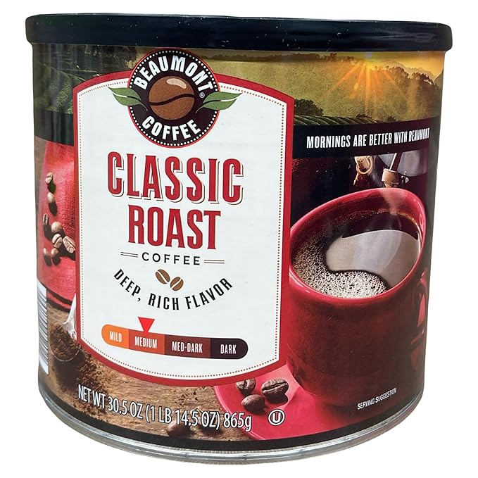 Classic Roast Coffee Medium Roast Deep Rich Flavor 30.5 oz