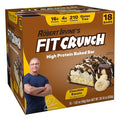FITCRUNCH Snack Size Protein Bars 6-Layer Baked Bar 4g of Sugar Gluten Free &amp Soft Cake Core (18 Bars Chocolate Banana)