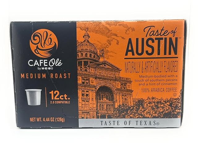 Cafe Ole HEB Single Serve Coffee Pods 12 count - 2 boxes (Taste of Austin)
