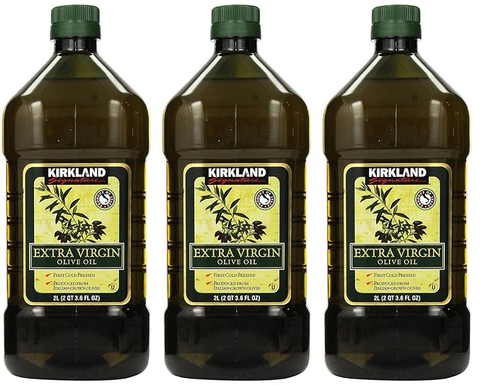 Kirkland Signature Extra GFoPc Virgin Olive Oil 2 Liters (Pack of 3)