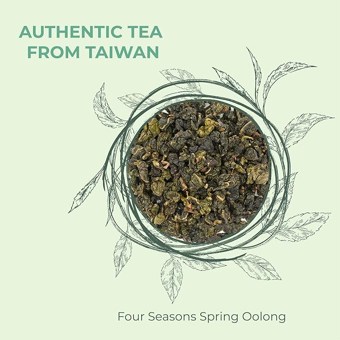 Clouty Space Four Season Oolong Tea Farm Direct Ginger Floral Aftertaste Spring Sprout 10 Whole Leaf Tea Sachets (30g)