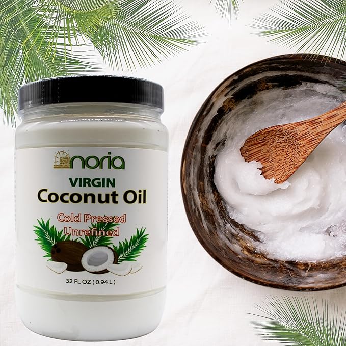 Noria Cold Pressed and Unrefined Virgin Coconut Oil 32 Fl Oz (1)