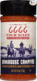 6666 Four Sixes Bunkhouse Campfire Seasoning 6 Ounce (Pack of 6)