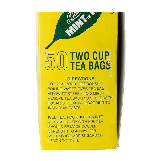 Boston Tea Mint-In-Tea 50-Count Boxes (Pack of 6)