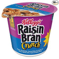 Kellogg's Raisin Bran Crunch Breakfast Cereal in a Cup Original Good Source of Fiber 2.8 oz Cups (Pack of 60)