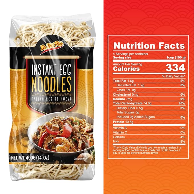 De Mi Pais Egg Noodles – Instant Egg Noodles for Soup Stir-Fry Pasta or Ramen Recipes Traditional Noodles Eggs Crafted in Cambodia Using Traditional Techniques for Rich Flavor – 14 oz | 3-Pack