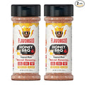 Honey BBQ Rub Mix 2 Bottles by Flavor God - Premium All Natural &amp Healthy Spice Blend for Grilling Chicken Beef Chili Seafood Vegetables &amp Salad - Kosher Gluten-Free Dairy-Free Steak R