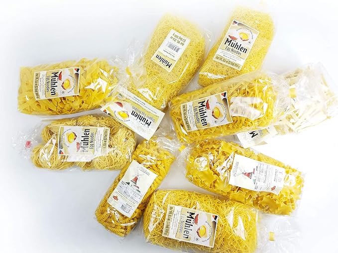 German Egg Noodle Broad Wheat Semolina TAGLIATELLE 1.1lb | 500g (Pack of 5)