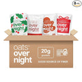 Oats Overnight - Holiday Variety Pack 20g Protein 5g Fiber Breakfast Shake - Gluten Free Non GMO Oatmeal Snickerdoodle Gingerbread &amp More (8 Pack)
