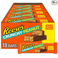 REESE'S Crunchy Peanut Peanut Butter and Peanuts King Size Candy Bars 3.2 oz (18 Count)