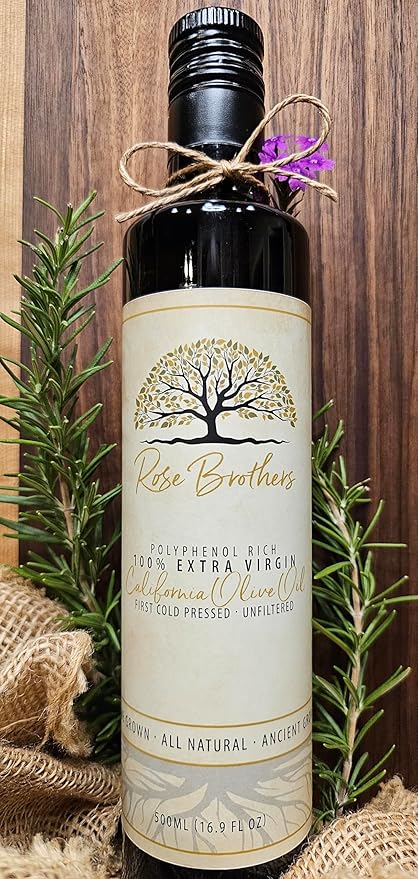 Extra Virgin Unfiltered Cold Pressed California Olive Oil 500ml
