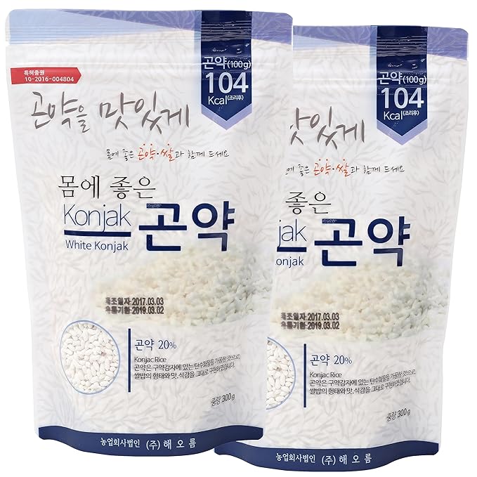Minecook White Konjac Keto Rice Plant-Based Low Carb Perfect for Stir-FryPilaf &amp Pudding –21.16Oz 2Pack