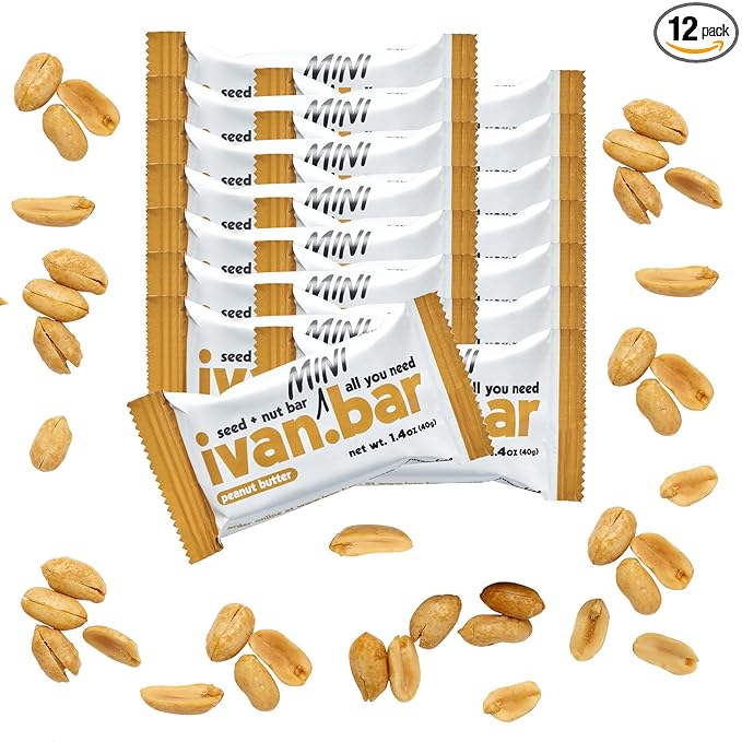 Protein Packed Energy Snack Bar | Provides Healthy Energy | Vegan All Natural Ingredients | Soy Dairy &amp Gluten Free (Peanut Butter - 15 Bars)