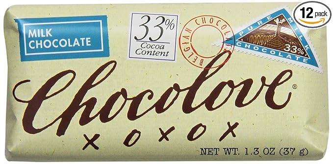 Chocolove Pure Milk Chocolate Mini Bar 1.3000-ounces (Pack of 12)