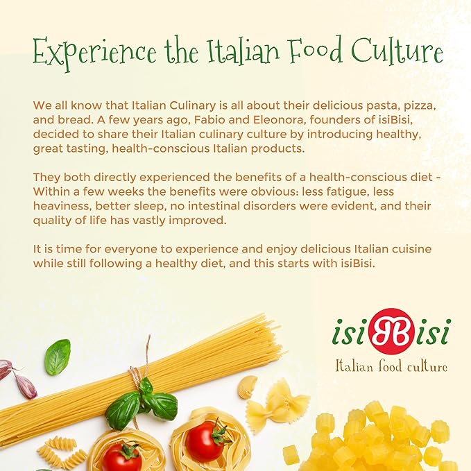 isiBisi Gluten-Free Tubetti Pasta 5-Pack - Artisanal Corn and Rice Noodles - Non GMO Vegan Made in Italy