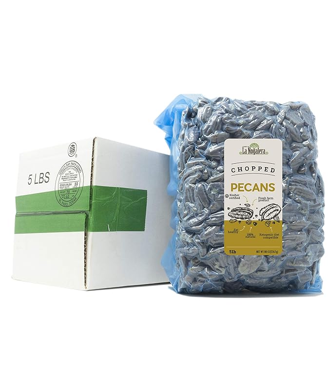 Pecan Value Bundle – 5 lb Natural Halves + 5 lb Chopped Pecans (10 lbs Total) | Fresh Premium Pecans | Bulk Nuts for Baking Snacking &amp Cooking