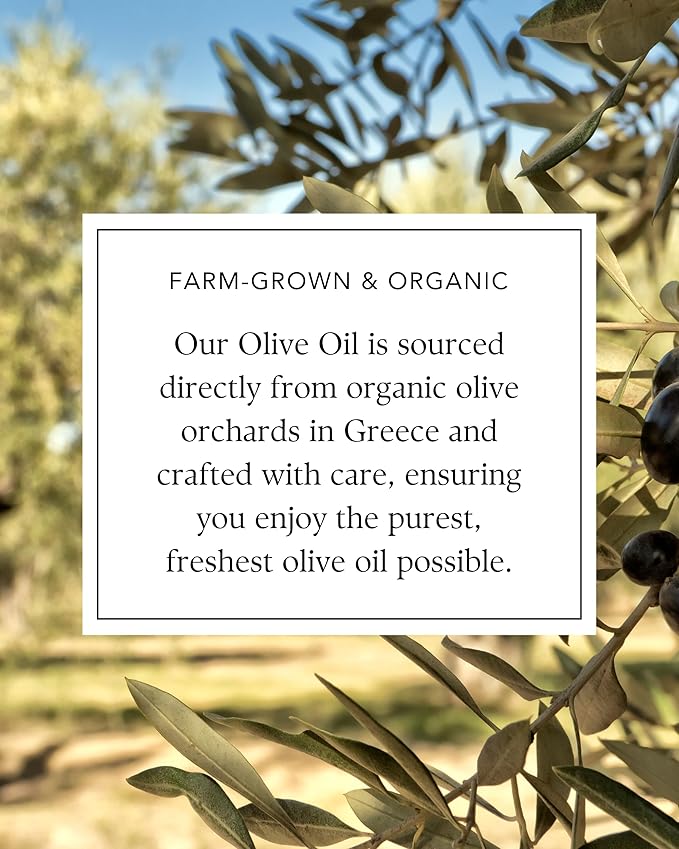 Orchard Pond Organic Extra Virgin Olive Oil - Smooth &amp Fruity Cold Pressed from Greek Olives 100% Certified Organic 500ml