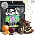 Ripped Beef Jerky - 100% Grass Fed Beef 20g Protein Real Ingredients Gluten Free No MSG Made in USA (2.5 Ounce (Pack of 3) Maui Wowie)