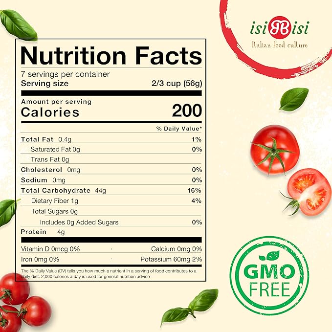 isiBisi Gluten-Free Spaghetti Pasta 6-Pack - Artisanal Corn and Rice Noodles - Vegan Non-GMO Made in Italy (14.11 oz.)