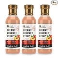 Creamy Gourmet Breakfast &amp Dessert Syrup | Organic Ingredients - Clean Label | No Preservatives Artificial Flavors or Corn Syrup | Gluten-Free | Dutch Village Peach Cream 12 fl oz - 3 PK