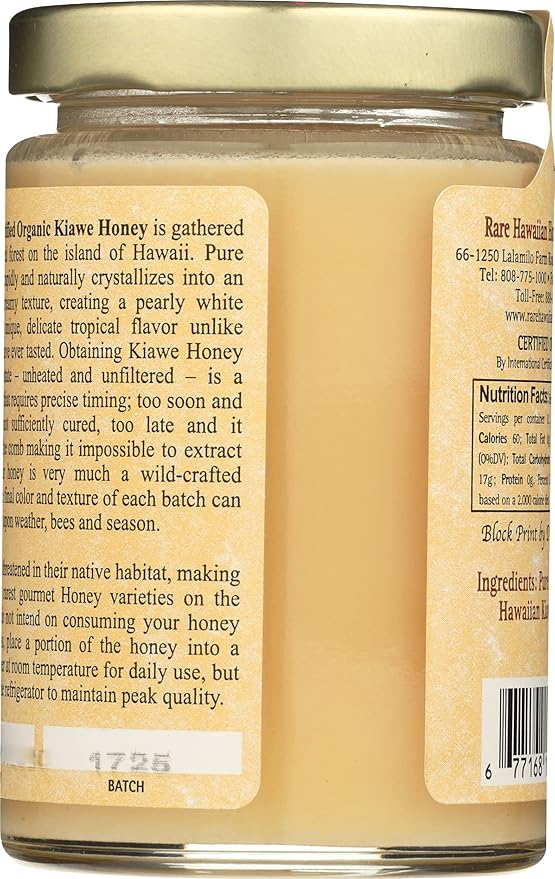 Rare Hawaiian Honey White 8 Ounce