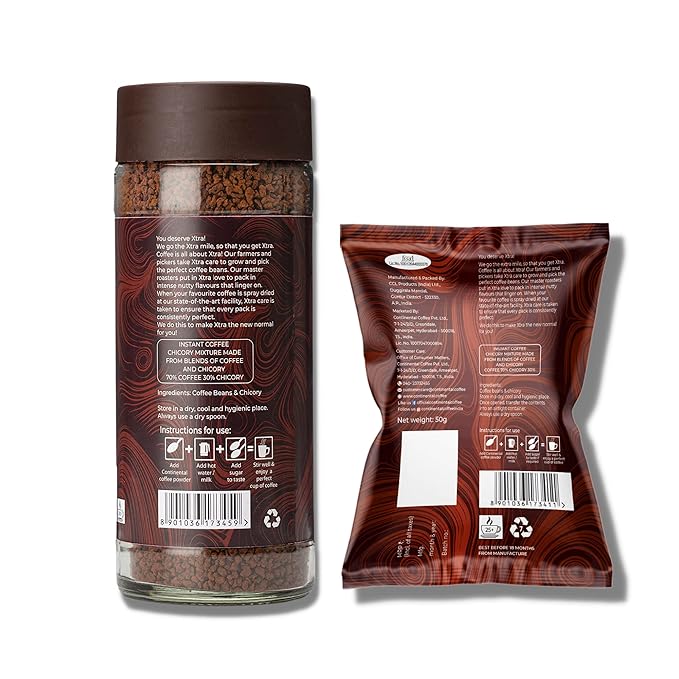 Continental Xtra Instant - Strong Coffee (200g + 50g) Combo Pack