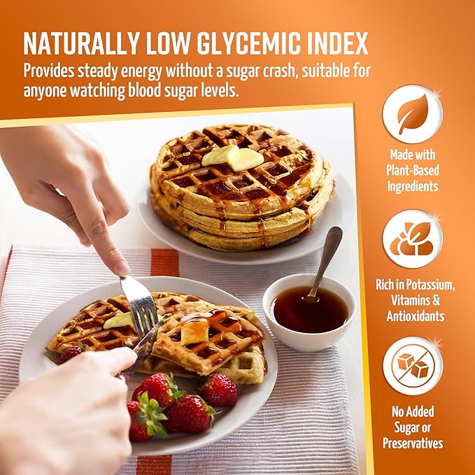 Heaven &amp Earth 100% Organic Date Syrup Silan (3.3 lb) 52.8oz | 1 Ingredient | All Natural Honey Alternative | Low Glycemic Index | Great Sugar Replacement | Organic Date Honey | Bulk Size | Koshe